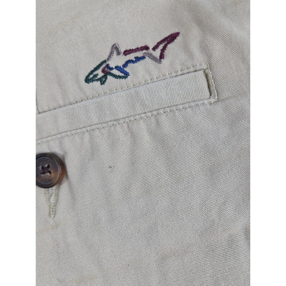 Greg Norman Golf Shorts Mens 32 Dress Chino Pleated Khaki Walking Preppy NEW - Picture 4 of 9